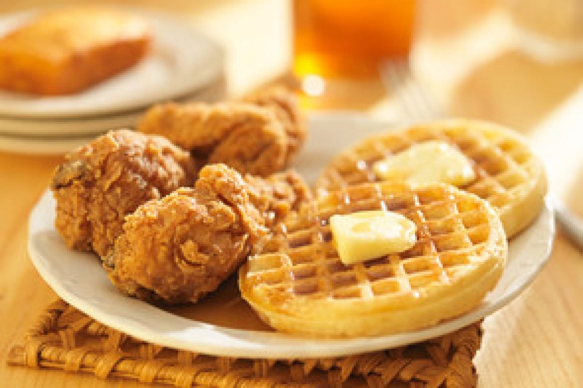 CHICKEN AND WAFFLES